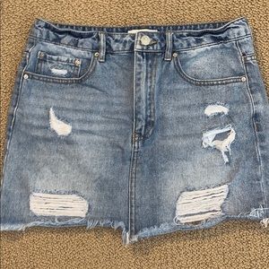jean skirt